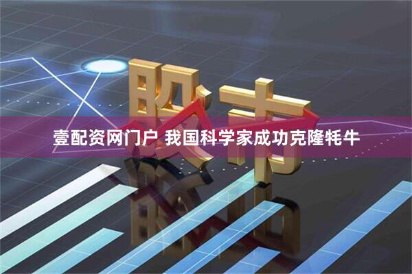 壹配资网门户 我国科学家成功克隆牦牛